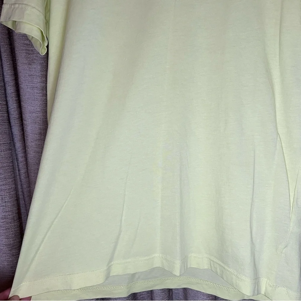 Adidas Men’s Trefoil Essentials Yellow Tint Short Sleeve T Shirt Size Small